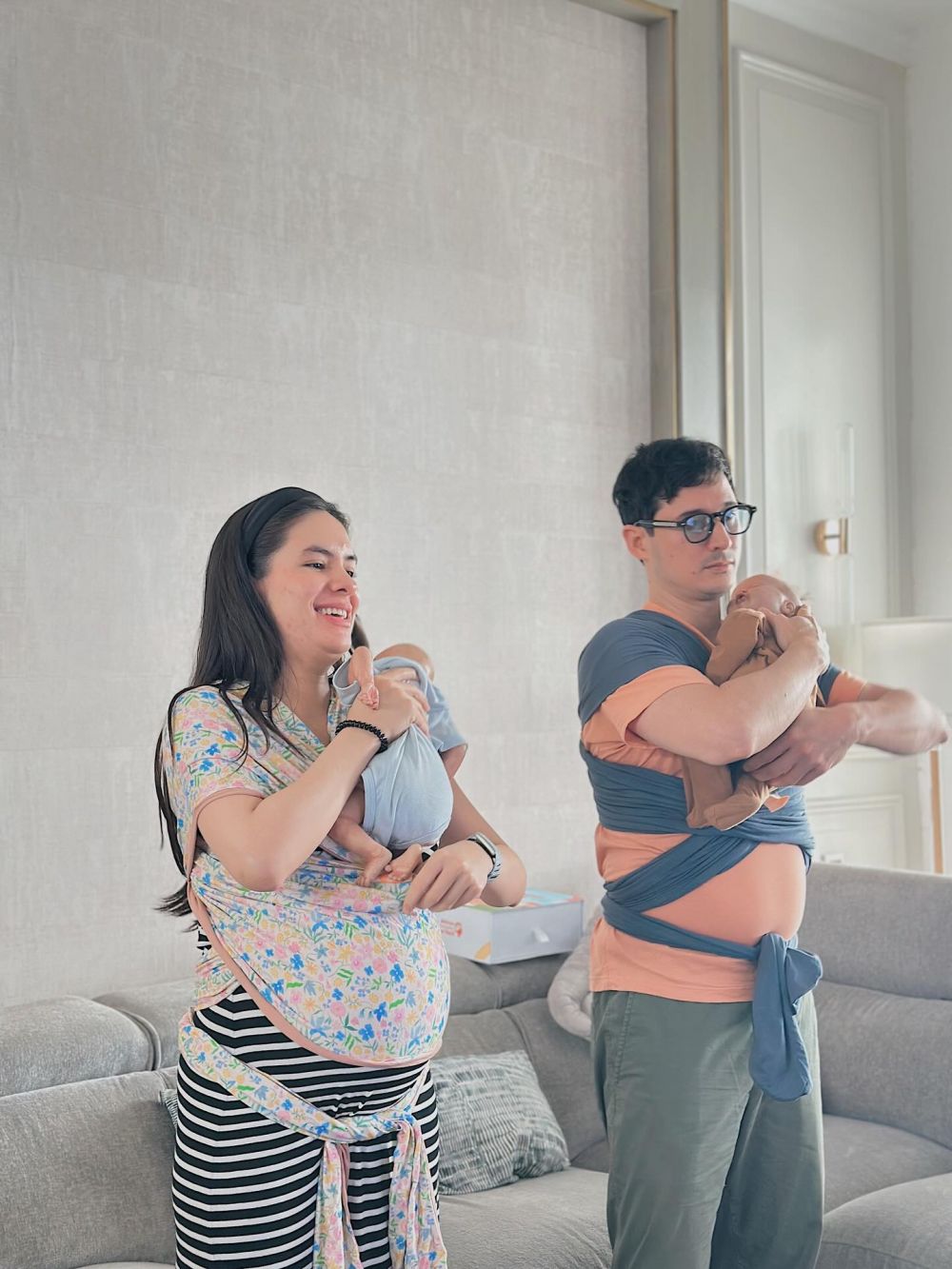 Siap jadi ayah, ini 9 potret Nino Fernandez dampingi Steffi Zamora ikut kelas menyusui