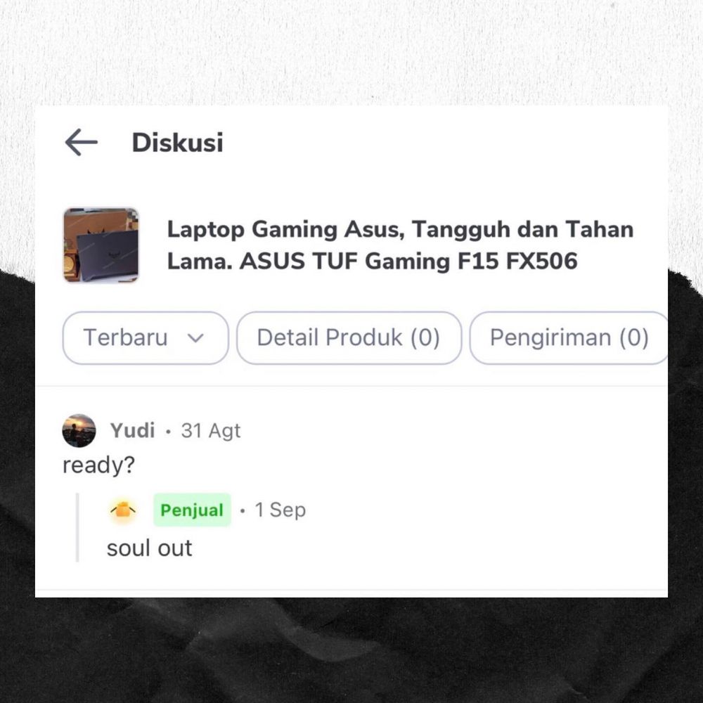 11 Chat lucu penjual online shop saat ditanya produk, jawabannya nyeleneh banget bikin pembeli emosi