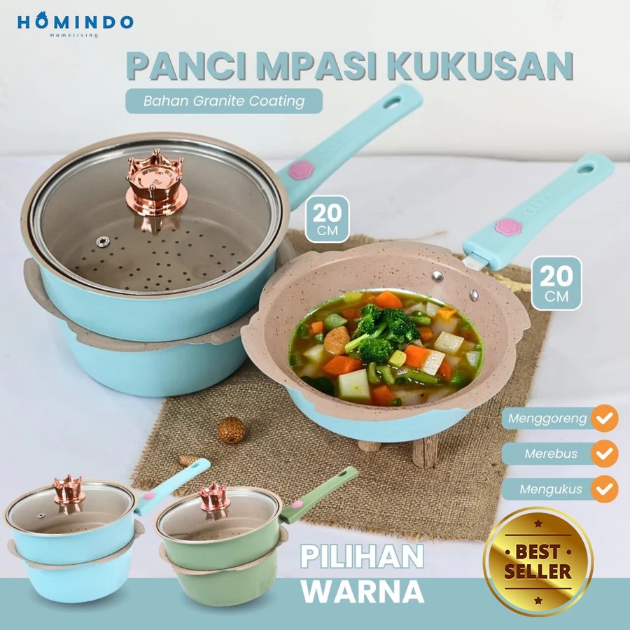 9 Panci MPASI food grade anti lengket di bawah Rp300 ribu, pilihan aman untuk menu harian si kecil