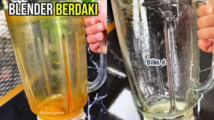 Kerak kunyit bikin blender jadi super dekil? Ini cara mengubahnya biar bening seperti baru beli