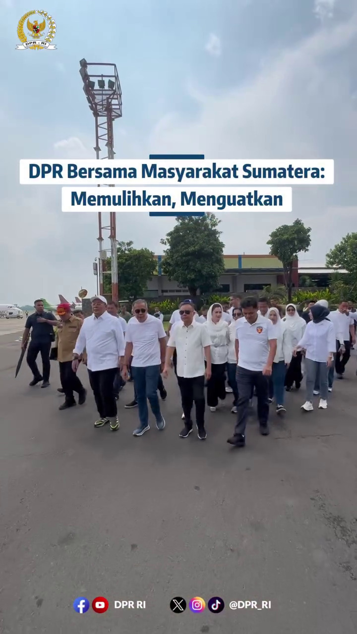 Kompak berbaju putih, 9 potret anggota DPR kirim 15 ton bantuan bagi korban bencana Sumatra