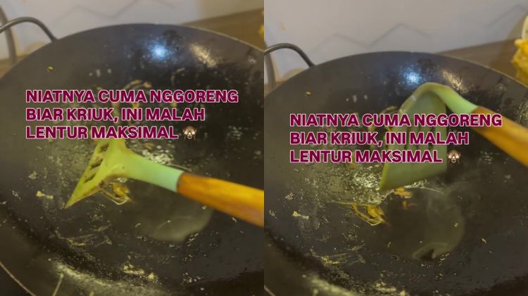 Disebut tahan panas, wanita ini justru dapati spatula silikon lentur saat dipakai, begini penyebabnya