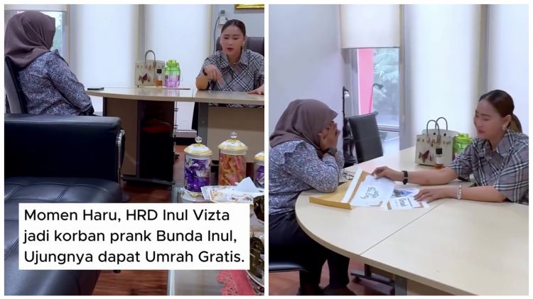 Bikin haru, Inul Daratista beri kejutan umrah untuk karyawan yang 10 tahun setia bekerja bersamanya