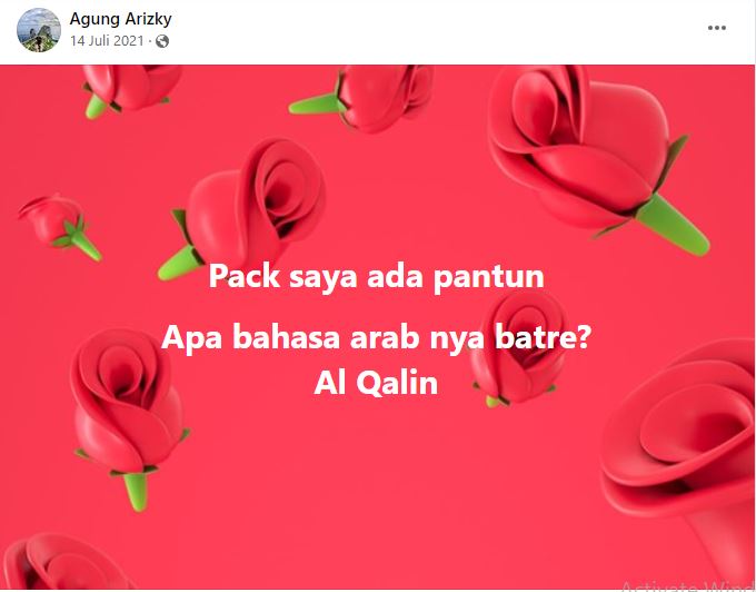 11 Status lucu gagal pantun di Facebook, endingnya nggak nyambung tapi bikin ngakak parah