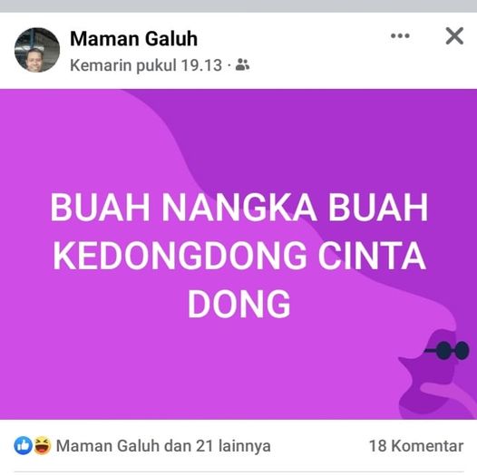 11 Status lucu gagal pantun di Facebook, endingnya nggak nyambung tapi bikin ngakak parah