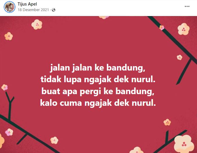 11 Status lucu gagal pantun di Facebook, endingnya nggak nyambung tapi bikin ngakak parah