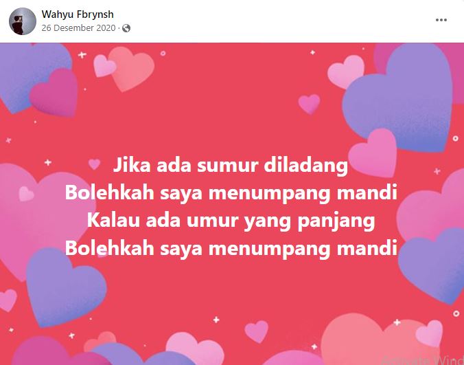 11 Status lucu gagal pantun di Facebook, endingnya nggak nyambung tapi bikin ngakak parah
