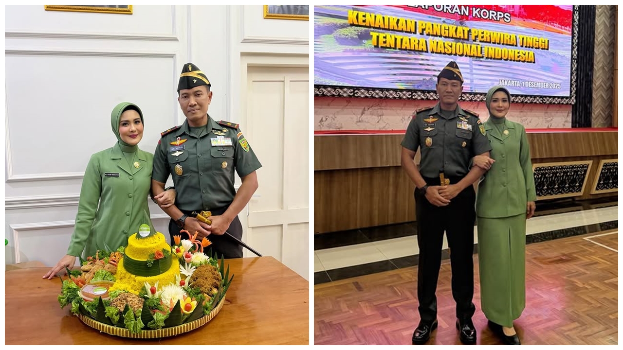 9 Potret Juliana Moechtar dampingi suami di acara kenaikan pangkat, kini jabat brigadir jenderal TNI