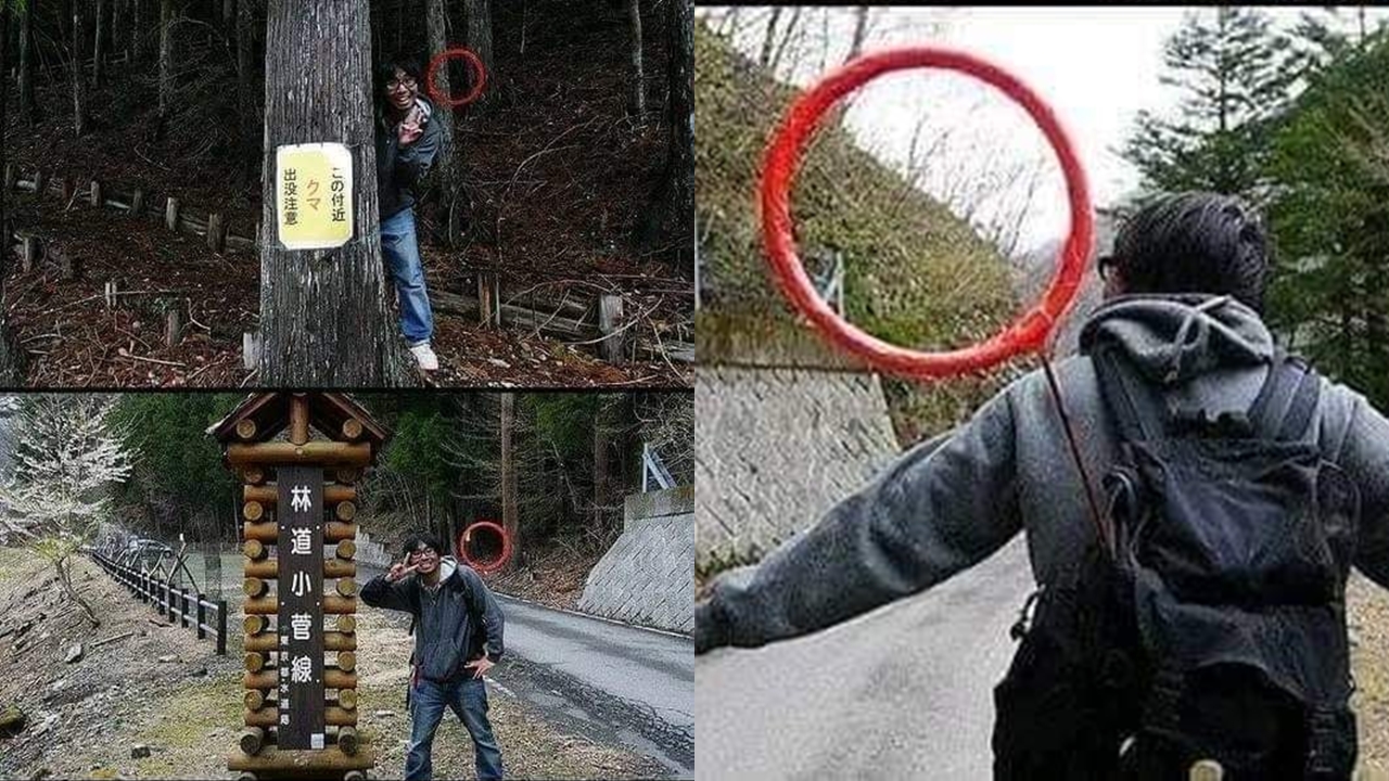 11 Potret nyeleneh dengan lingkaran merah nyeleneh, awalnya serem ternyata bikin ngakak