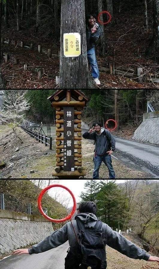 11 Potret nyeleneh dengan lingkaran merah nyeleneh, awalnya serem ternyata bikin ngakak