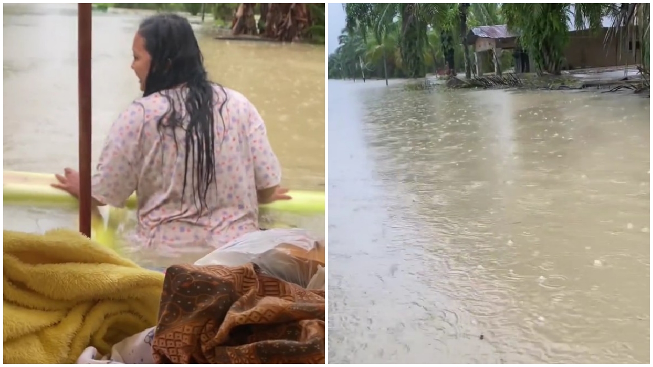 Jadi korban banjir di Sumut, wanita ini evakuasi bayinya tanpa bantuan, 5 potretnya miris