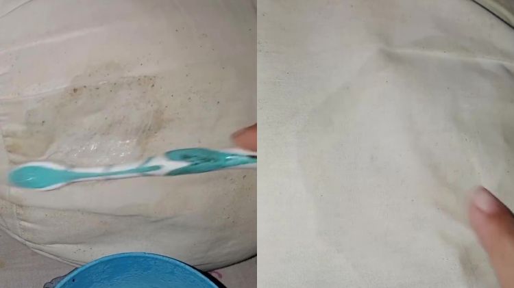 Guling penuh bintik hitam karena jamur? Jangan ganti baru! Ini trik mencucinya dengan 1 bahan dapur