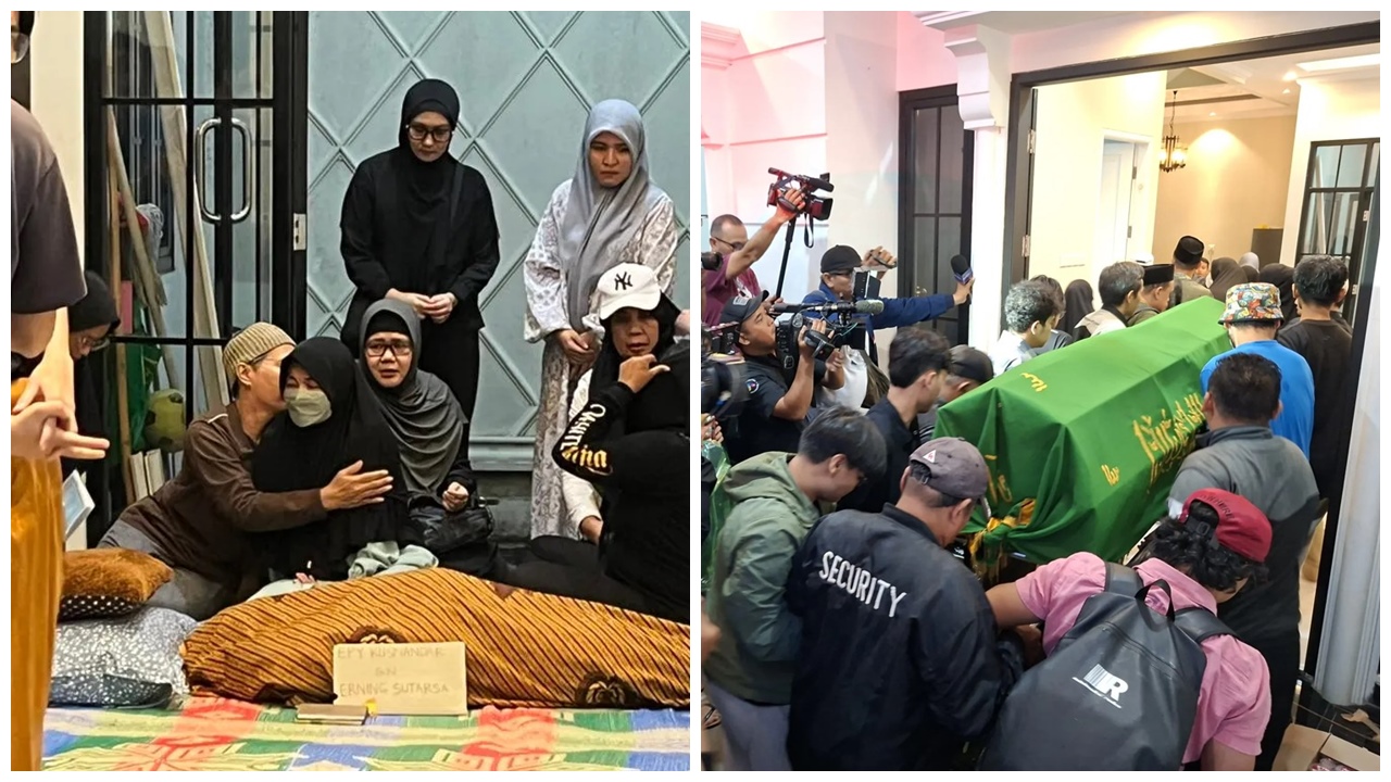 Batal dimakamkan di samping ibu di Garut, ini 9 potret haru pemakaman Epy Kusnandar