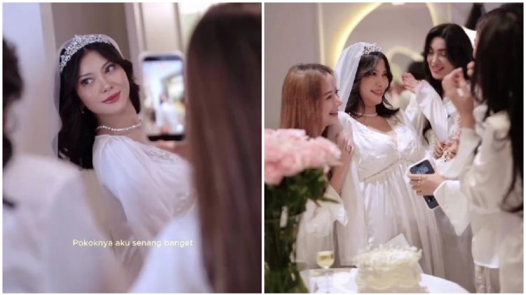 2 Tahun lalu viral diselingkuhi suami lalu cerai, kini nikah lagi, 9 potret bridal shower Hanum Mega