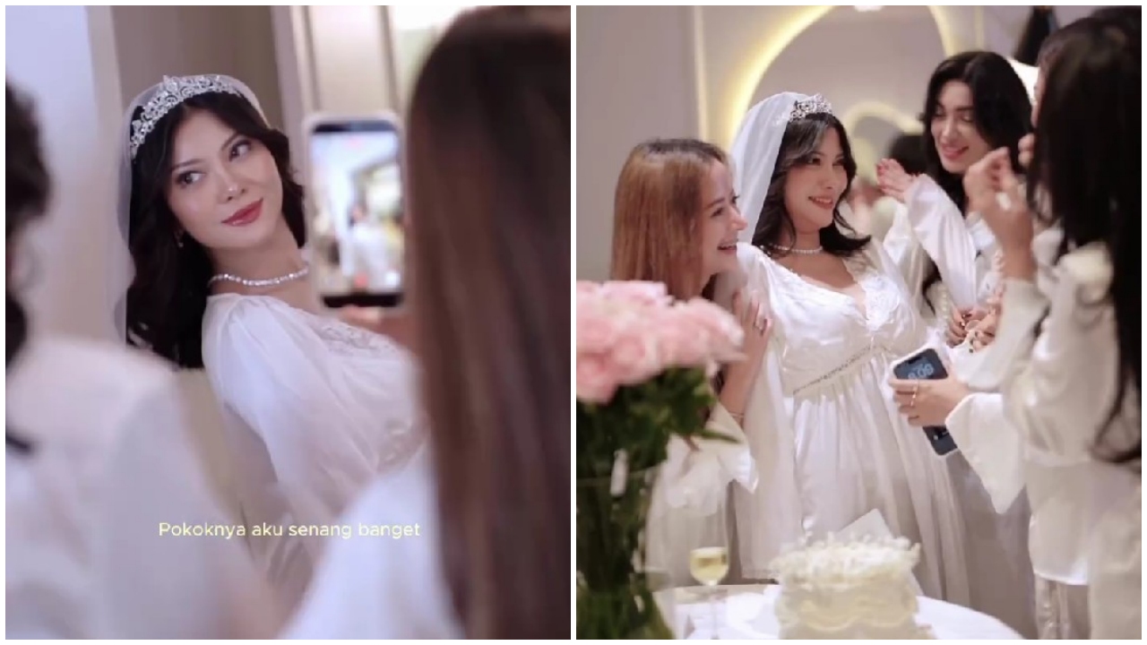 2 Tahun lalu viral diselingkuhi suami lalu cerai, kini nikah lagi, 9 potret bridal shower Hanum Mega