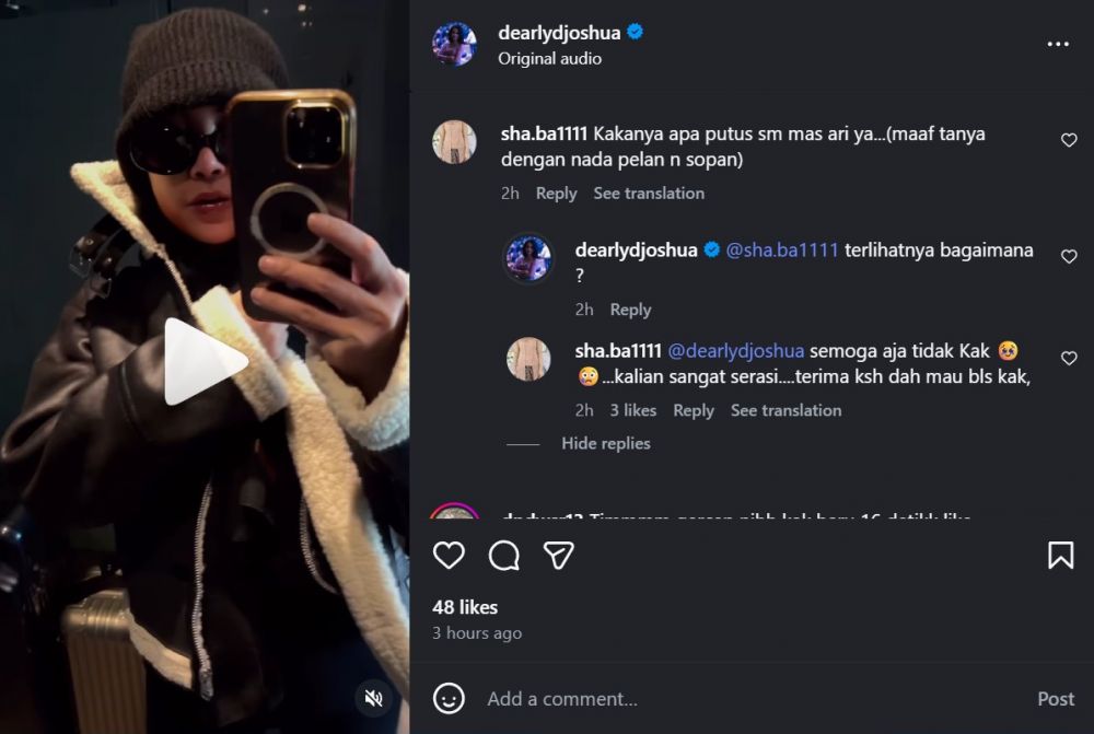 Dearly Joshua putus dari Ari Lasso &copy; 2025 brilio.net