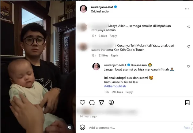 Dikira sudah punya cucu, Ahmad Dhani dan Mulan Jameela ungkap status bayinya sebagai anak adopsi