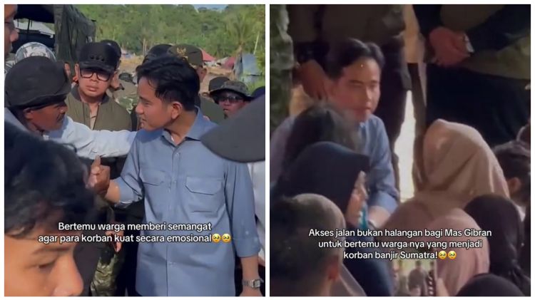 9 Potret Wapres Gibran Rakabuming ke posko bencana di Sumatra Barat, sampaikan permohonan maaf
