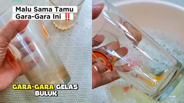 Gelas kaca jadi buram karena noda kerak? Cukup rendam 30 menit dalam cairan ini biar bening lagi