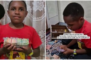Mulianya bocah Papua ini, bongkar celengan Natal Rp1,6 juta untuk bantu korban banjir Sumatra