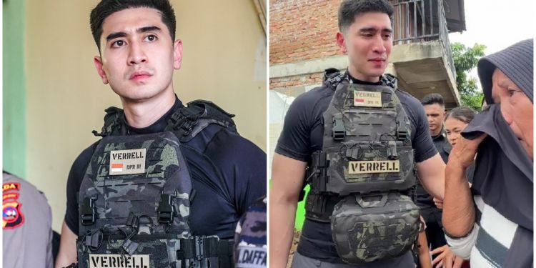 Viral rompi taktis Verrell Bramasta saat bantu korban banjir: Ini bedanya dengan rompi antipeluru