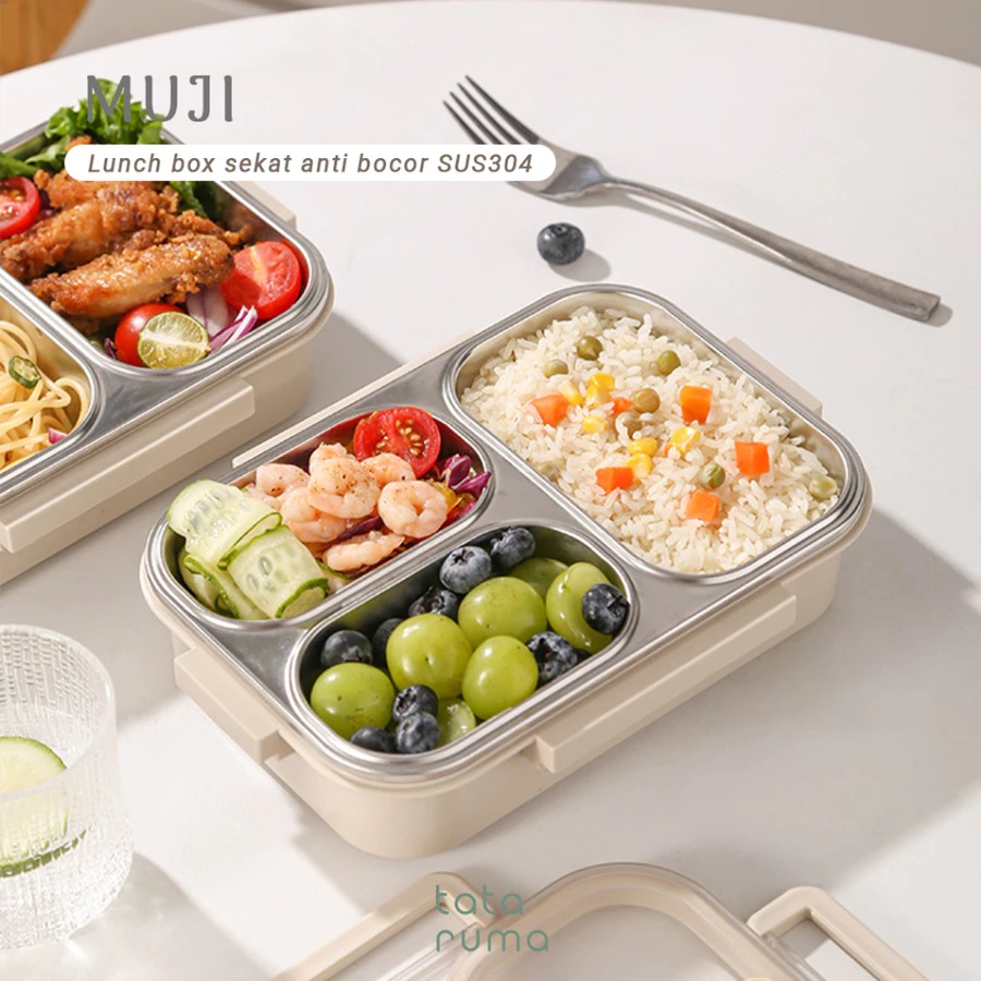 9 Kotak makan stainless steel di bawah Rp200 ribu, aman, anti bocor, dan mudah dibersihkan