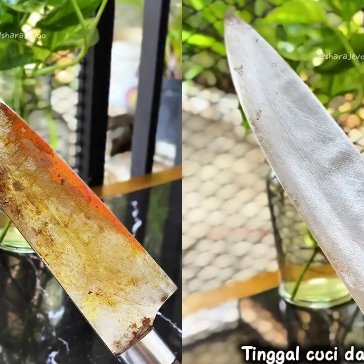 Noda kunyit di pisau mulai mengerak? Coba gosok pakai 2 bahan dapur ini agar bersih lagi tanpa bekas