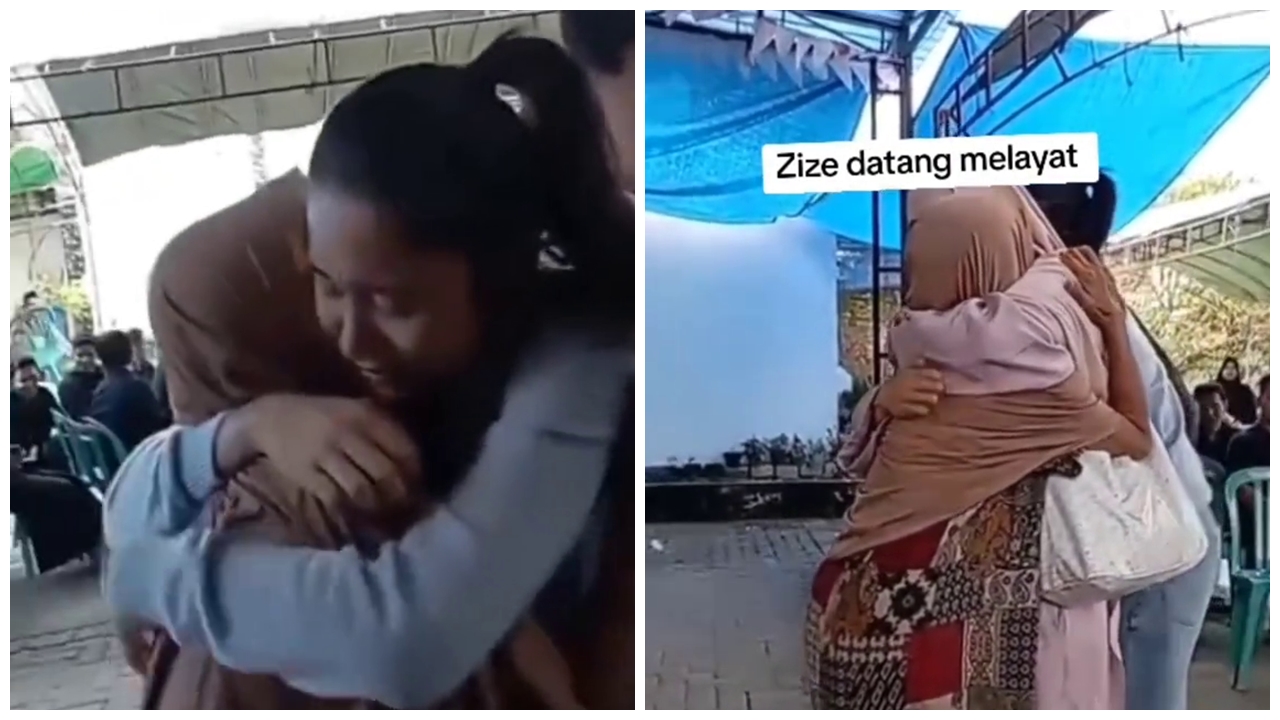 7 Momen Azizah Salsha hadir di rumah duka ayah Pratama Arhan di Blora, peluk hangat ibunda Arhan