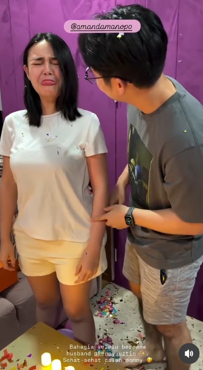 9 Potret perayaan ulang tahun Amanda Manopo ke-26, kejutan dari Kenny Austin bikin sang artis mewek
