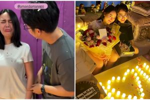 9 Potret perayaan ulang tahun Amanda Manopo ke-26, kejutan dari Kenny Austin bikin sang artis mewek