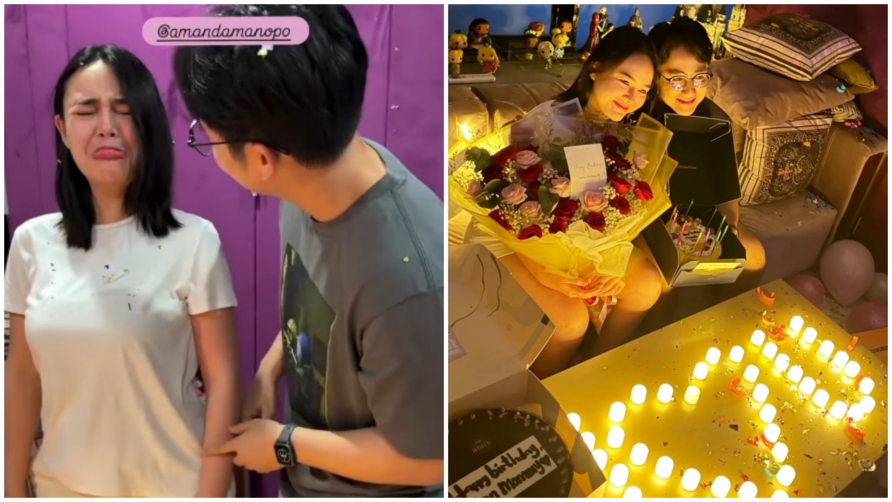 9 Potret perayaan ulang tahun Amanda Manopo ke-26, kejutan dari Kenny Austin bikin sang artis mewek