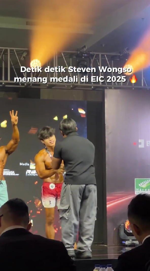 Kini berbadan kekar, 9 potret Steven Wongso eks pacar Arafah Rianti ikut body contest, raih medali