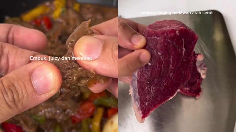 Bukan pakai baking soda atau nanas, wanita ini bagikan trik masak daging sapi lokal biar empuk