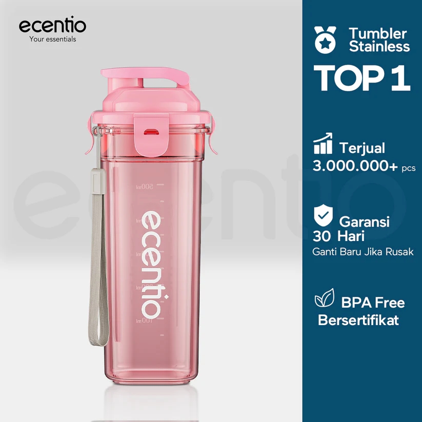 9 Rekomendasi tumbler plastik yang ringan, aman, dan anti bocor di bawah Rp350.000