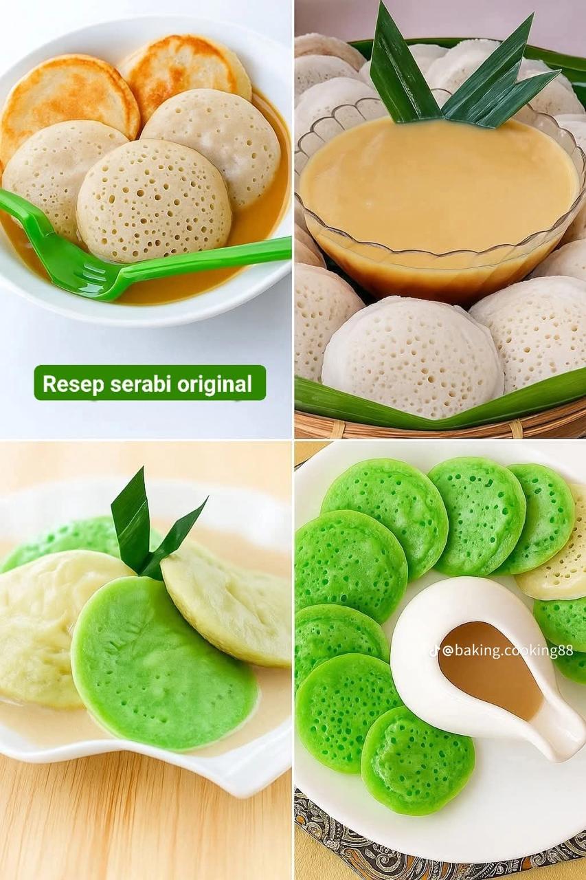 5 Resep serabi tradisional yang empuk dan wangi, cocok untuk camilan sore