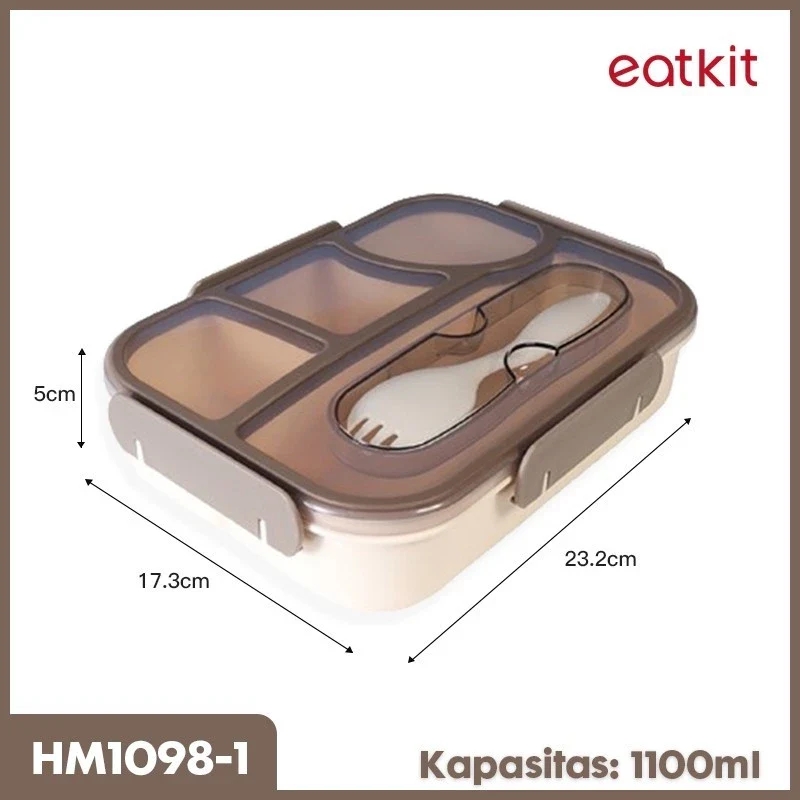 9 Rekomendasi kotak makan plastik bento berbahan food-grade yang aman dan awet untuk bekal harian