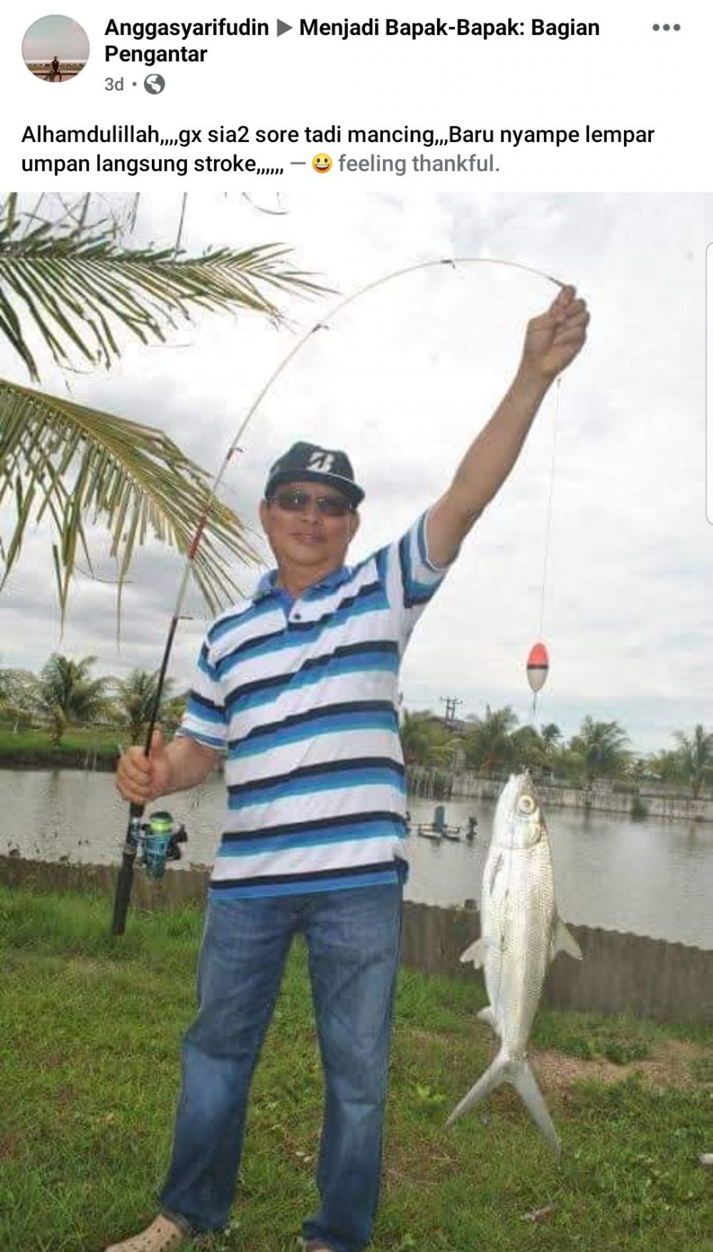 15 Momen kocak bapak-bapak mancing yang bikin ngakak, dari aksi absurd sampai gaya unik