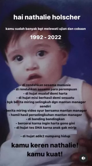 Parasnya plek ketiplek Adzam, begini 5 foto lawas masa kecil Nathalie Holscher