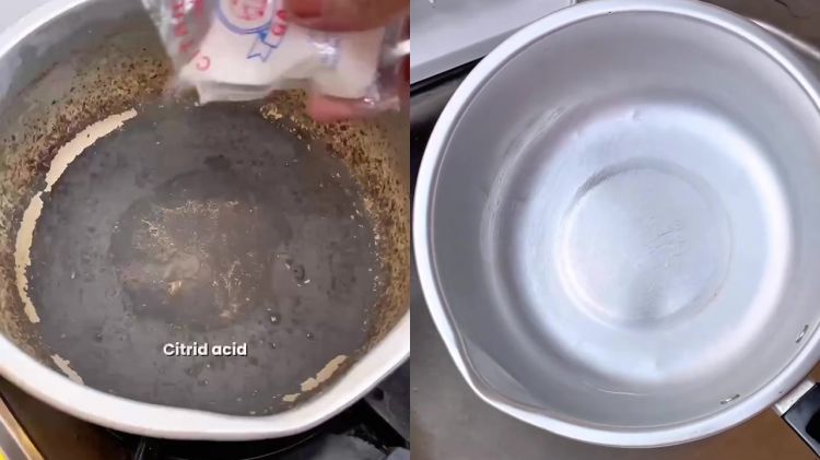Ternyata semudah ini bersihkan panci gosong berkerak jadi kinclong lagi, cuma dengan 2 bahan dapur