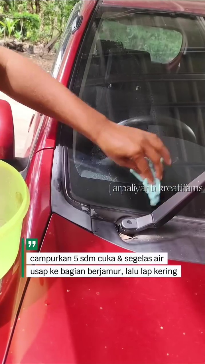 Tak perlu pembersih khusus, ini trik mengatasi noda jamur di kaca mobil cuma bermodal 1 bahan dapur