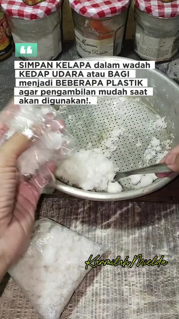 Pakai cara ini jika ingin kelapa parut awet dan tak bau tengik meski disimpan berbulan-bulan