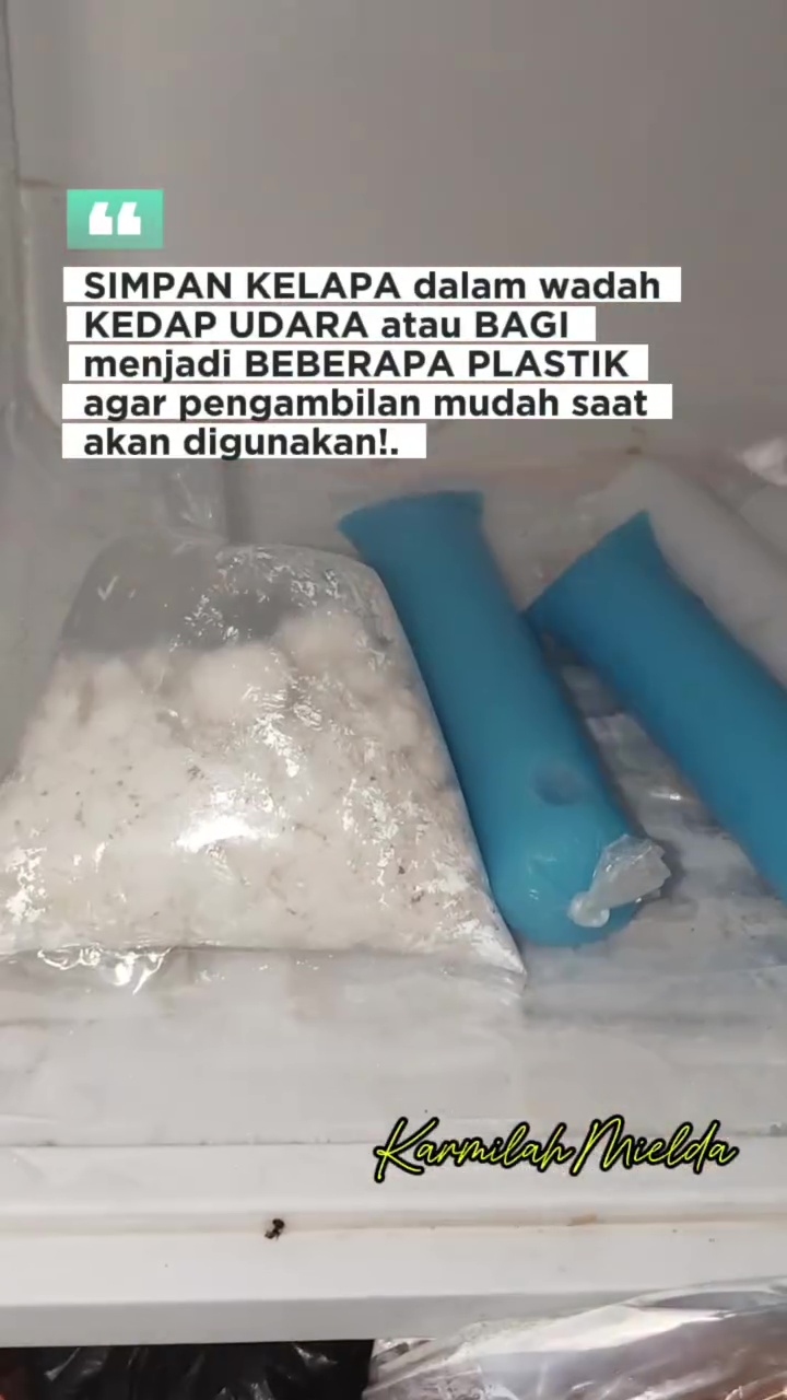 Pakai cara ini jika ingin kelapa parut awet dan tak bau tengik meski disimpan berbulan-bulan