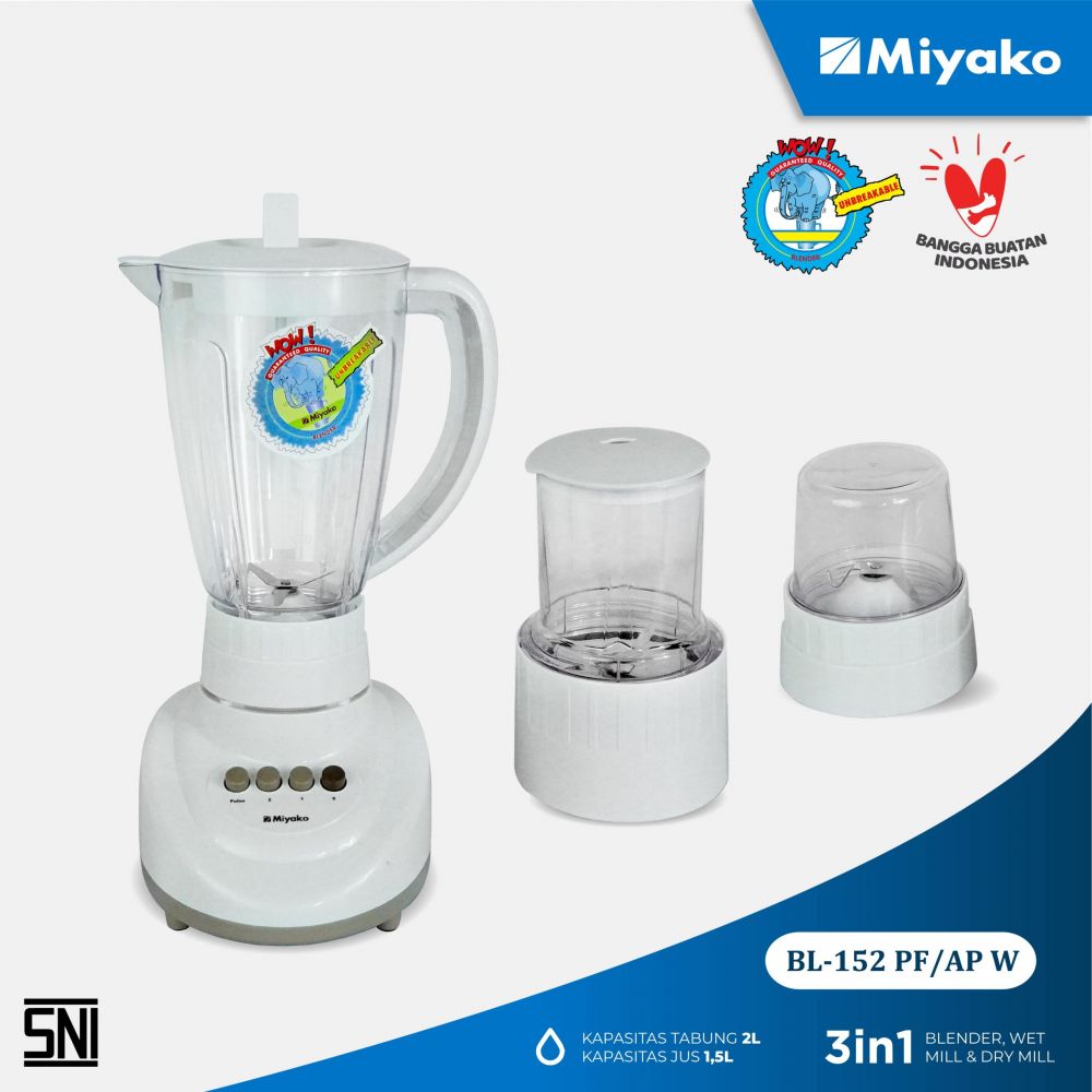 5 Rekomendasi blender Miyako yang hemat daya dengan kapasitas jus 1,5 liter serta aksesori tambahan