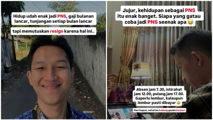 Sudah nyaman dengan gaji dan tunjangan, pria ini justru putuskan resign dari PNS, alasannya bikin haru