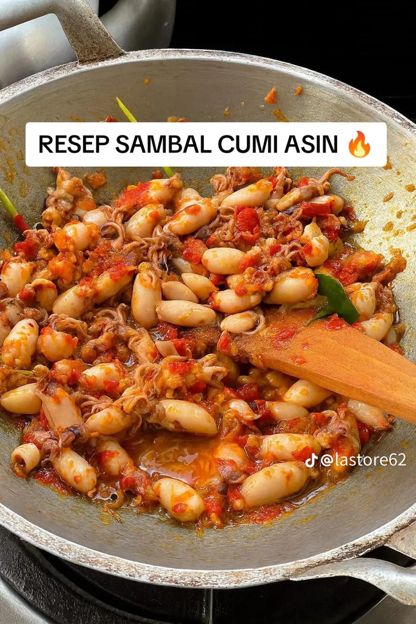 9 Resep sambal cumi asin pedas nampol, tampilannya menggoda rasanya nendang