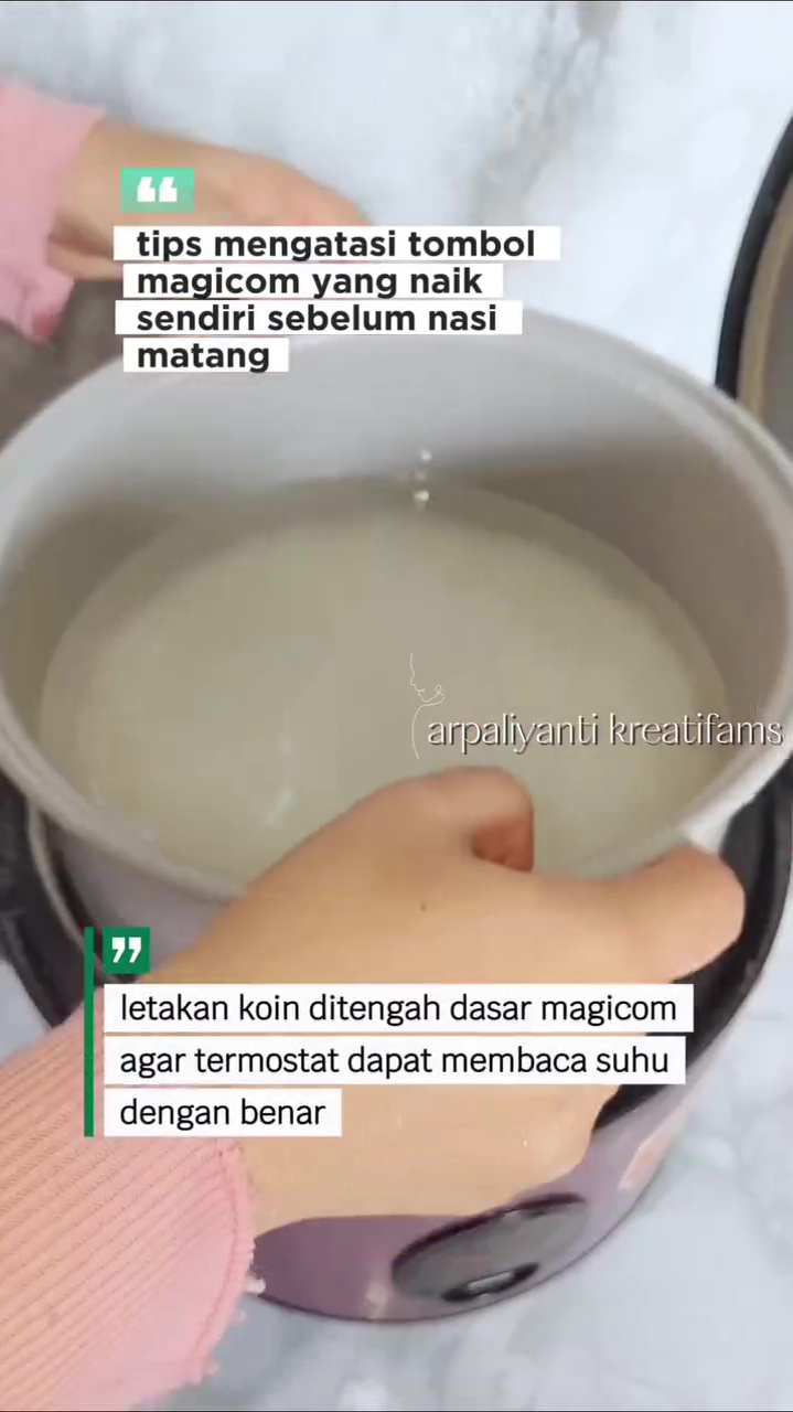 Tombol rice cooker sering naik sendiri saat nasi belum matang? Ini trik mengatasinya modal Rp0