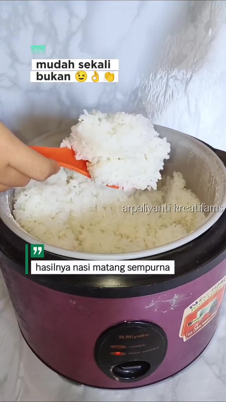 Tombol rice cooker sering naik sendiri saat nasi belum matang? Ini trik mengatasinya modal Rp0