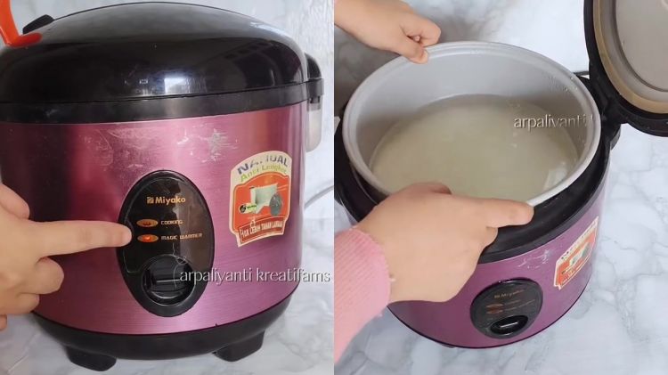 Tombol rice cooker sering naik sendiri saat nasi belum matang? Ini trik mengatasinya modal Rp0