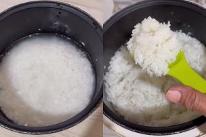 Bukan dilapisi minyak goreng, ini trik menanak nasi supaya tidak kering, berkerak, dan lebih pulen