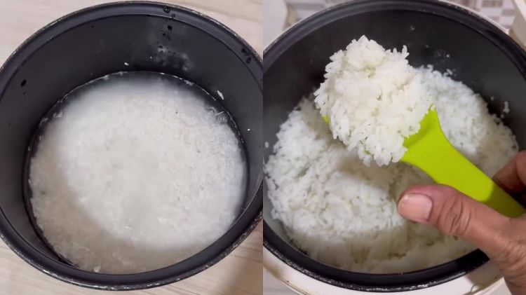 Bukan dilapisi minyak goreng, ini trik menanak nasi supaya tidak kering, berkerak, dan lebih pulen